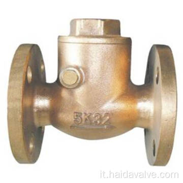 CB/T4014-2005 Classe J Flange Bronzo 0,5 MPA Valvola di ritegno